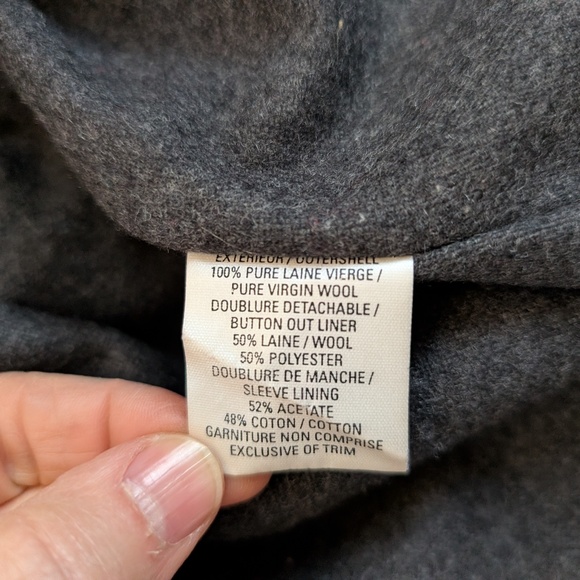 Hilary Radley Wool Coat with Faux Fur Collar – Size 12 - Picture 10 of 11